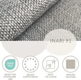 Szürke ágyneműtartós boxspring ágy 180x200 cm Caya – Maison de Rêve