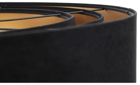 TRINITI lógcsillár 1xE27/60W/230V fekete/arany