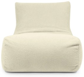 Krémszínű buklé babzsákfotel Lounge 100 – SLOWDOWN