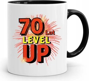 Bögre Fekete Tökéletes Születésnapi Ajándék 70 70-as nyomott mintával