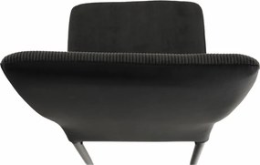 Étkező szék, sotétszürke/fekete, ENRA