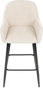 Barová židle, béžová, látka,AUB-V4009 CRM6