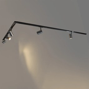 Modern sínrendszer 5 bronz spotlámpával, 1 fázisú - Iconic Jeana