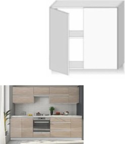 Felsőszekrény két ajtóval, tölgy sonoma, LINE G80