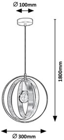 Rabalux - Csillár zsinóron 1xE27/60W/230V