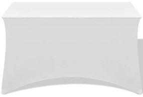 Sztreccs asztal védőhuzat 2 db 120x60,5x74 cm fehér