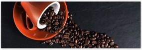 Fotótapéták 312x104 Csésze és kávébab
