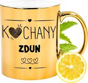 Prémium Arany Csillogó Bögre Ajándék Nyomtatott Fotóval