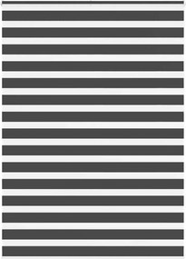 vidaXL zebrafüggönnyel fekete szövetszélesség 155,9 cm poliészter
