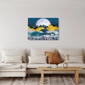 Kép - sarki táj (üvegen) (70x50 cm)
