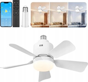 Mennyezeti ventilátor világítással és távirányítóval, E26/E27, 3000K-6500K