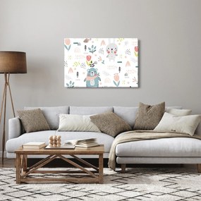 Kép - Állatok a réten (90x60 cm)