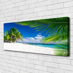 Vászonkép Tropical Beach Sea View 100x50 cm