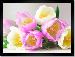 Poszterek keretben 40x30 Finom tulipánok