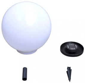 2 db kültéri gyalogjáró LED-lámpa cölöppel 40 cm