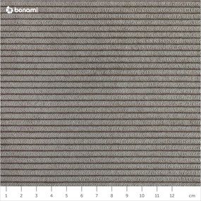 Szürkésbarna kárpitozott ágyneműtartós egyszemélyes ágy matraccal 90x200 cm Avela – Bonami Selection