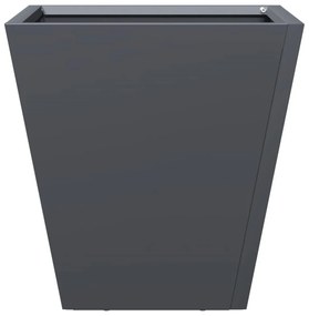2 db antracitszürke acél kerti növénytartó 30 x 30 x 30 cm