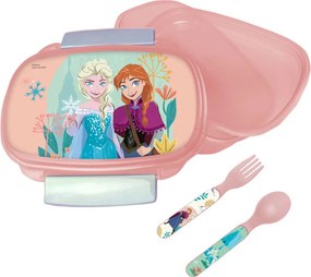 Disney Jégvarázs Together szendvicsdoboz + evőeszköz szett