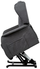 Elektromos Fekvőfotel, Szürke Szövet. TV-1190 GREY2