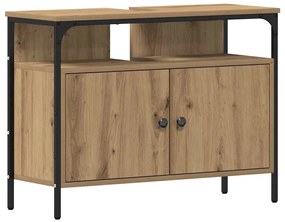 Fürdőszobai Mosdószekrények 3 pcs Barna 80 x 30 x 60 cm Faanyag