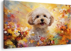 Kép - Boldog kutya (90x60 cm)