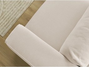 Bézs kinyitható-tárolóhelyes kanapé 265 cm Ezechiel – Bobochic Paris