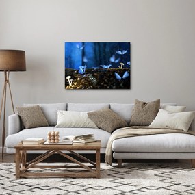 Kék pillangók képe (70x50 cm)
