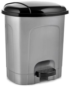 Szürke műanyag pedálos szemetes 30 l – Orion