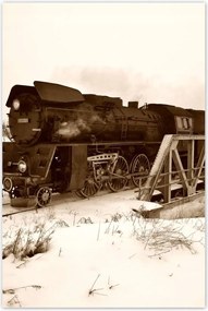 Poszterek 80x120 Gőzmozdony Ol 49-59 Wolsztyn