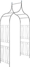 vidaXL Sötétzöld tüskés kerti boltív futónövények számára