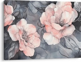 Kép - Virágok vázlata (70x50 cm)