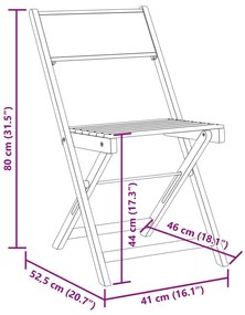 8 db tópszínű szövet és tömör fa összecsukható kerti szék