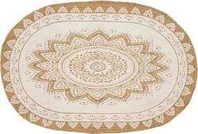 vidaXL Juta Szőnyeg Virágos Természetes 205 x 305 cm Juta