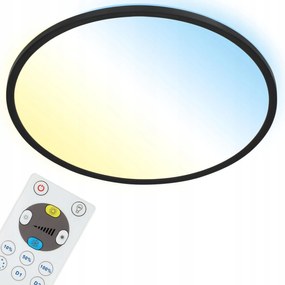 Led mennyezeti panel Briloner Slim Cct Ø42 22W 3000lm fekete