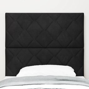 LED Fejtámla Gyémánt Blokkok Dizájn Fekete 90 cm Bársony