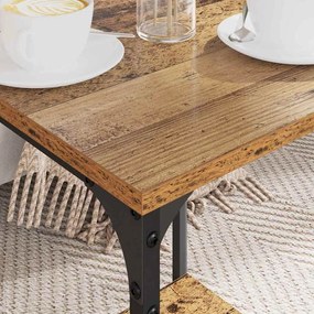 vidaXL Dohányzóasztal Öreg fa 40 x 40 x 55 cm Faanyag