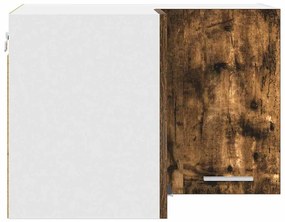 Függő szekrény Riga Füstölt tölgy és fehér 57 x 57 x 40 cm