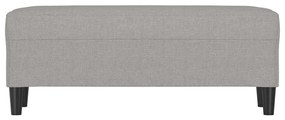 világosszürke szövet pad 100 x 35 x 41 cm
