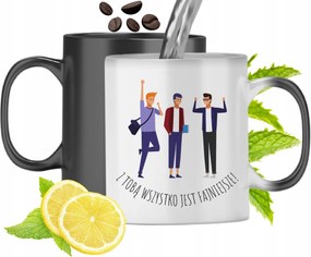 Mágikus Bögre Barátoknak Színváltós Nyomtatott Fotóval