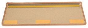 15 db bézs öntapadó lépcsőszőnyeg 65x21x4 cm
