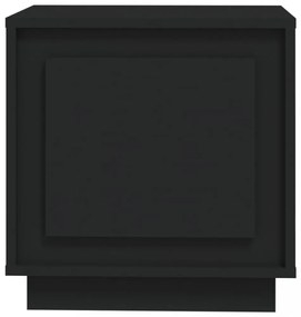 2 db fekete szerelt fa éjjeliszekrény 44x35x45 cm
