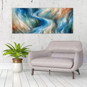 Kép - Absztrakt áramlat (120x50 cm)