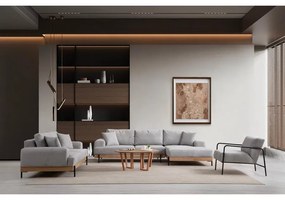 Sarokkanapé Eti Oak Jobbos - Szürke