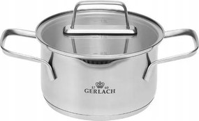 Indukciós fazék Gerlach rozsdamentes acélból Ambiente acél fedél 1,5l