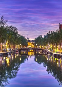 Poszter 39,5x55cm Amszterdami csatorna, Assaf Frank