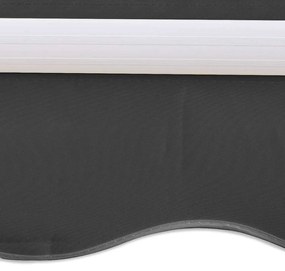 vidaXL feltekerhető motoros napellenző, antracitszürke, 400 cm