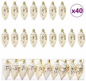 Karácsonyi tobozlabda 40 pcs Arany