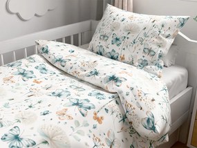 Krepp ágyneműhuzat kiságyra Renforcé ELIVINE fehér Ágyneműhuzat mérete: 45 x 65 cm | 90 x 140 cm