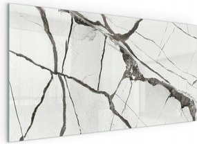 Edzett üveglap Kályha Kecske Kandalló Márvány erek minta 100x50