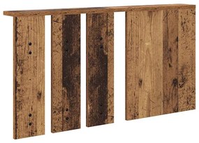 Fali Kabáthorog polcokkal Régi fa 85 x 10 x 45 cm Faanyag